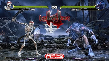 KILLER INSTINCT - SPINAL VS SABREWULF GAMEPLAY