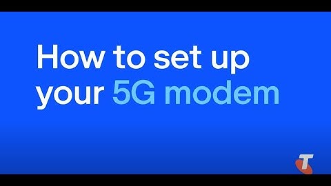 Telstra 5G Internet Set Up