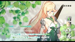 ★Bright Knight: Excelsis's New Outfit [Emerald of Alfheim]★ - Honkai Impact 3