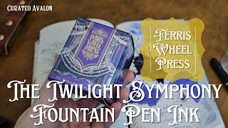 Permanent Shimmer Ink The Twilight Symphony Fountain Pen Ink from Ferris Wheel Press 
