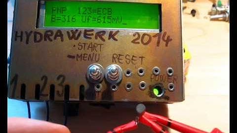 Universal component avr tester with ATmega328