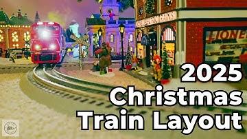 Christmas O Gauge Layout: More Trains, Lights, and MAGIC! (Lionel, MTH, Rail King, Lemax, Dept 56)