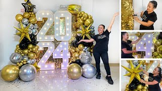 Como hacer un Arco de Globos Decoración para Año Nuevo PASO A PASO