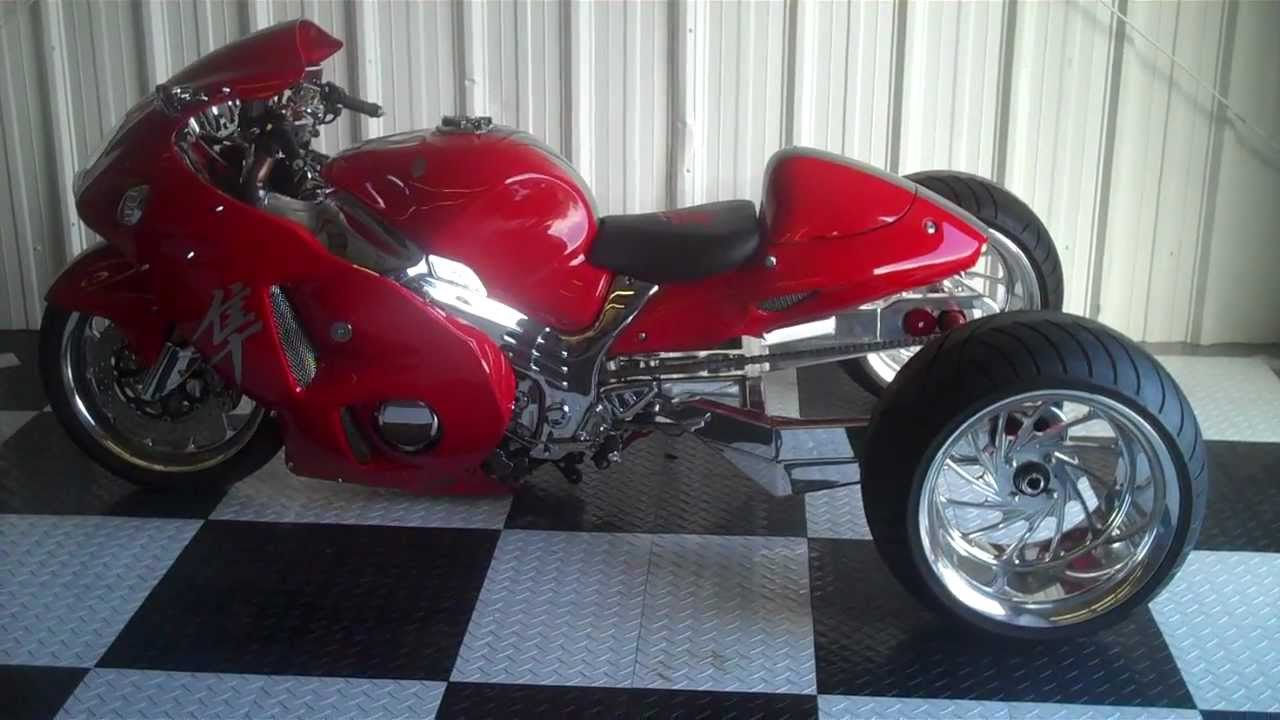 Hayabusa Fat Tire Trike Twin 330s Threesome By All Things Chrome Youtube