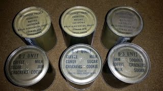 1951 Korea Ration Combat Individual Testing Vintage MRE Review Time Capsule Meal Unboxing