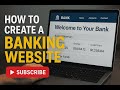 HOW TO CREATE AN ADVANCED ONLINE BANKING WEBSITE #banking #tutorial