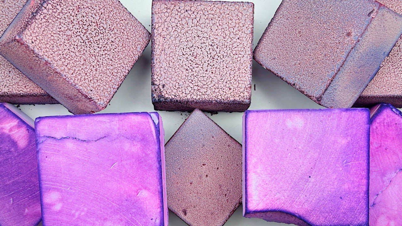 GYM CHALK★Dyed chalk★Crispy powder★Oddly satisfying video★ - YouTube