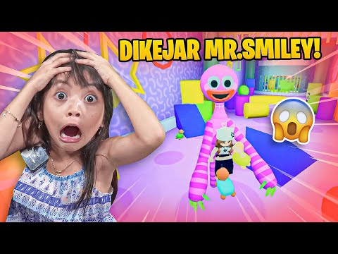 SEHARIAN LEIKA DIKEJAR BONEKA BAYI & JERAPAH PINK 😱😨 ESCAPE MR SMILEY OBBY [ROBLOX INDONESIA]