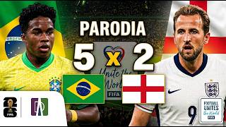 Brasil 5 x 2 Inglaterra- Copa do Mundo 2026 - Paródia