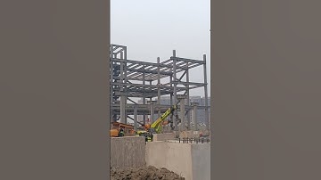 PEB Building | Steel Structure Building construction Workers