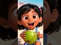 Coconut Song for Kids | Dum Dum Coconut Song | Nursery Rhymes for Children's | Galatta Kids | Shorts
