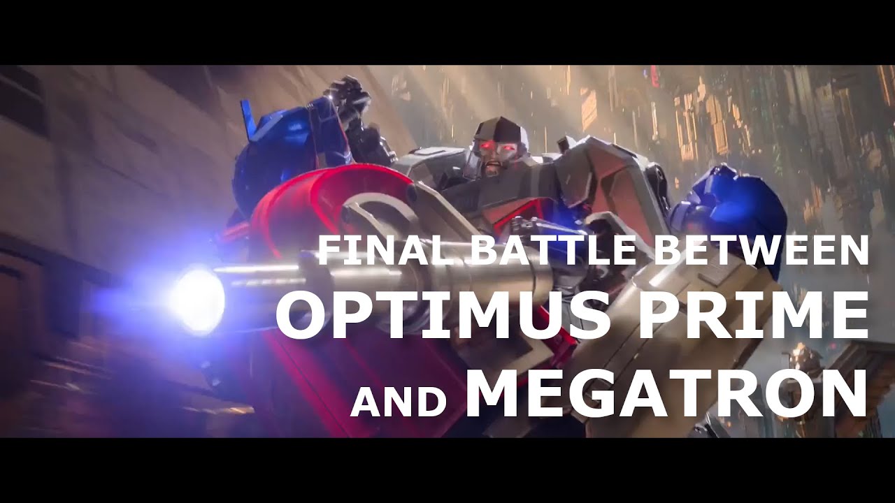 Final battle between Optimus Prime and Megatron in Transformers One ...
