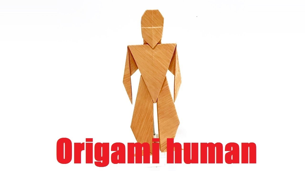 how to make origami human figure YouTube