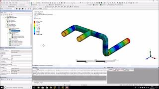 ANSYS Workbench Tutorial  Pipe Stress Analysis  Beam Modeling