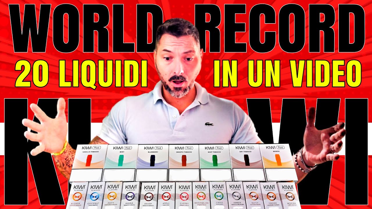 20 liquidi KIWI VAPOR in un solo video