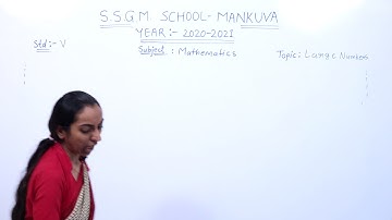 (CBSE) Class: 5 || Subject: Mathematics || Chapter: 1|| Topic: Large Numbers