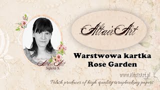 Warstwowa kartka  Rose Garden