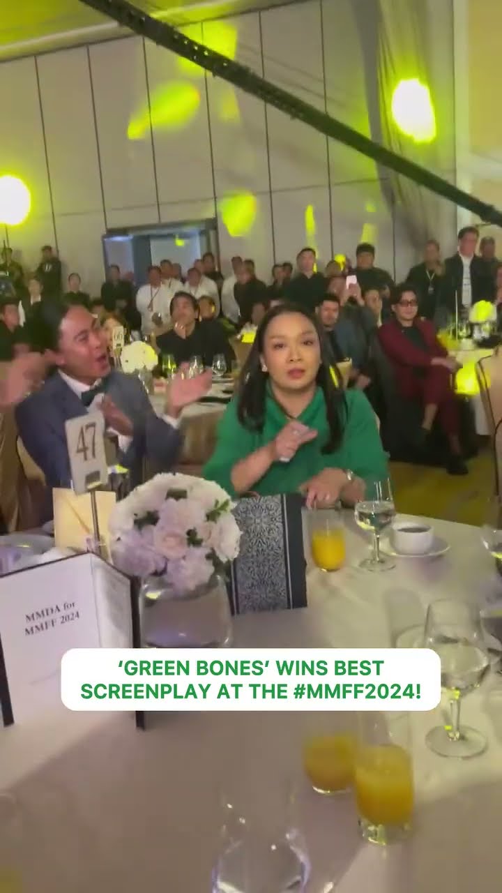 'Green Bones' wins BEST SCREENPLAY at the #MMFF2024