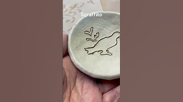 Sgraffito on clay #ceramicart #functionalpottery #clay #ceramic #handmadeceramics #finearts #art