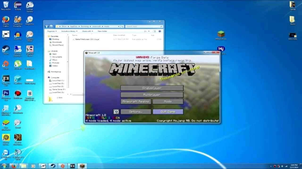 How To Install Mods On Minecraft Pc 18 And 181 Forge Youtube