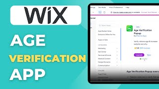 How To Add Age Verification App To Wix