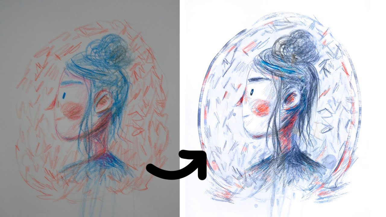 De DIBUJO tradicional a digital (Paso a paso) - Andreaga