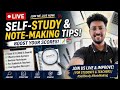 Self-Study & Note-Making LIVE 🔴 | Master Your Prep: CBSE 11/12 & Teacher Tips #StudyTips #Notes