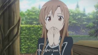 Sword Art Online  Kirito holds Asuna's hand HD