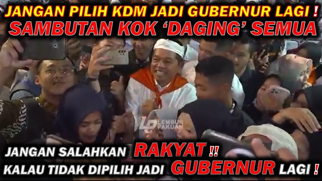 🔴KDM JANGAN DIPILIH LAGI JADI GUBERNUR KEDEPANNYA❗ KALAU DEDI MULYADI UNTUK RI 1 KITA ALL IN❗❗