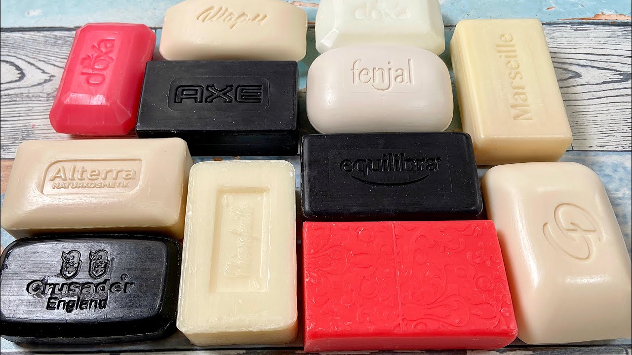 ASMR soap cutting Relaxing sounds АСМР мыло Резка мыла 