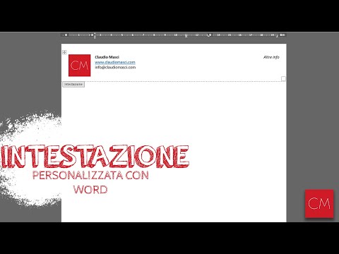 Creare intestazione personalizzata con Word | Carta Intestata