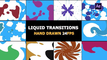 2D FX Liquid Transitions After Effects Templates