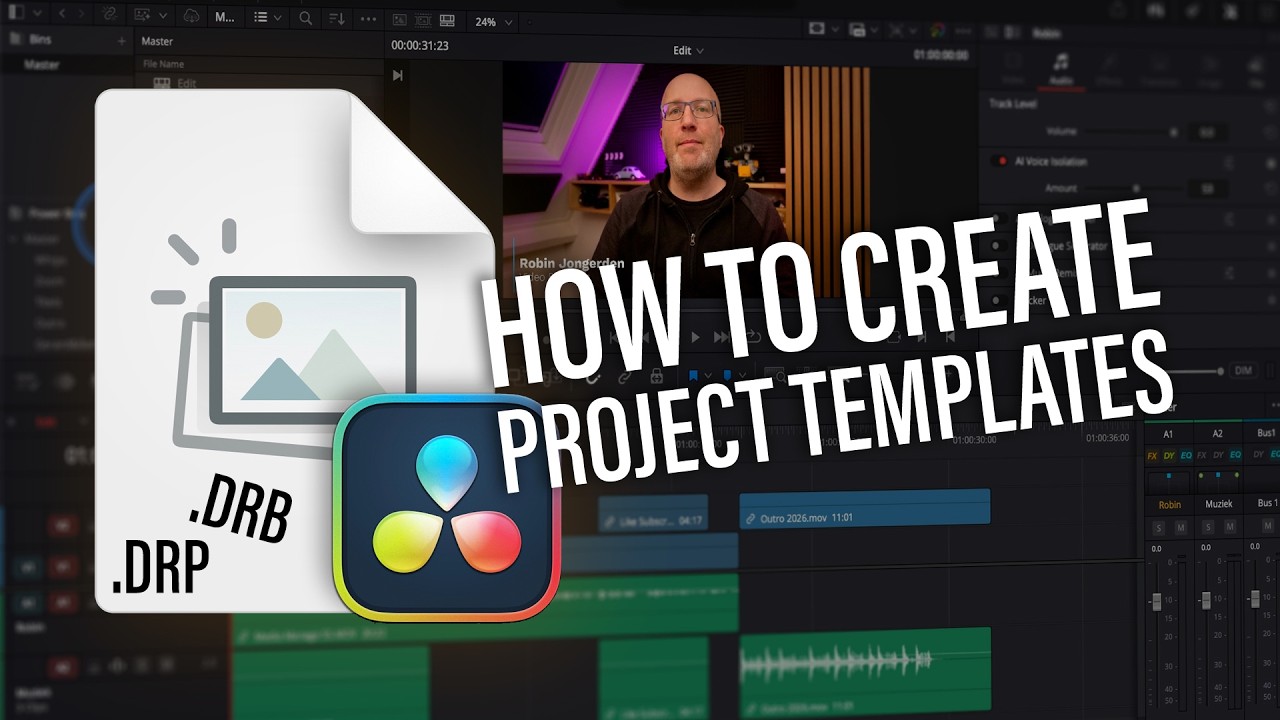 Maak je eigen Project Template in DaVinci Resolve en bespaar een hoop tijd!