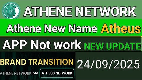 Athene Network New Update Name Change Atheus | Athene Network Not Working | Athene App When Working 