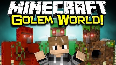 Minecraft GOLEM WORLD MOD Spotlight! - Mo