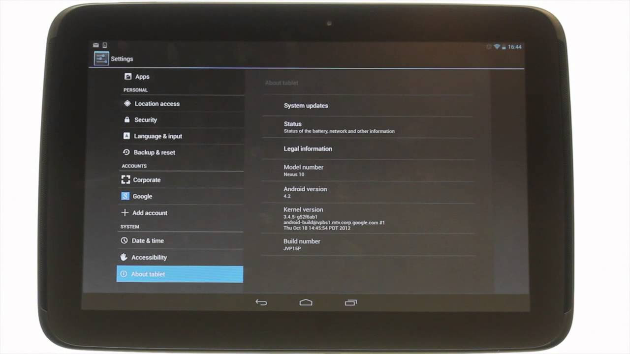 New How to check for software updates using your Samsung Google Nexus 10 | The Human Manual