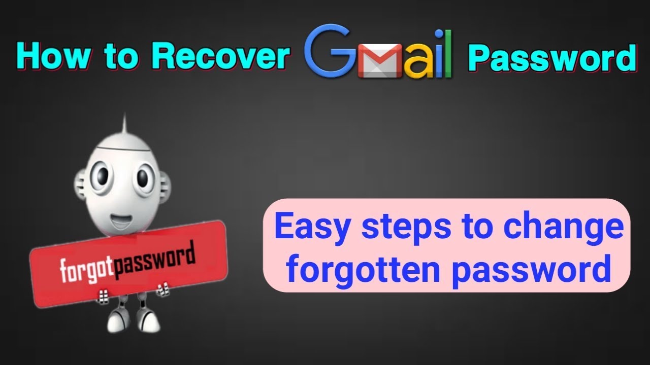 How to Recover Lost Password | Forgot Gmail Password Recovery - YouTube