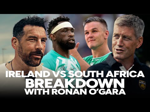 European king ronan o'gara, breaks down ireland vs south africa in the rugby world cup