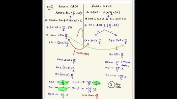 Number of values of θ in the interval( −π/2, π/2)such that θ=nπ for n=0,±1,±2 and tanθ=cot5θ as well