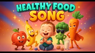 Healthy Food Song For Kids Fun Fruits Veggies Go-Go-Grow 3D Animated Nursery Rhyme