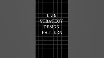 LLD: Strategy Pattern in 1 minute