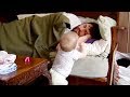 Cutest  baby wake up daddy  funny cute