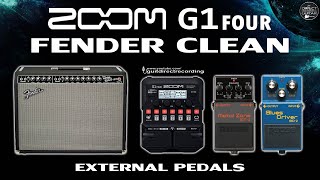 ZOOM G1 Four CLEAN Tone and External Overdrive and Distortion.