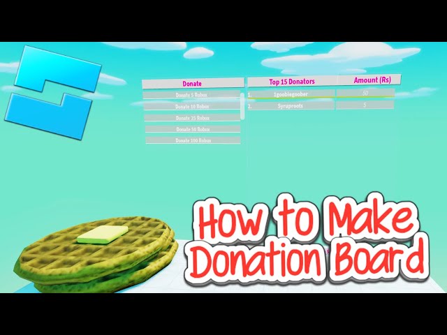 Roblox Tutorial: How To Make A Donation GUI 