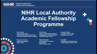 NIHR Local Authority Academic Fellowship Programme webinar - 12 January 2024
