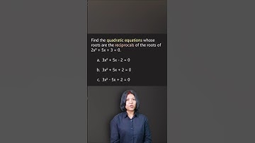 Find Quadratic Equation with Reciprocal Roots in Seconds | Maths Shortcut  SujataMaths #shorts