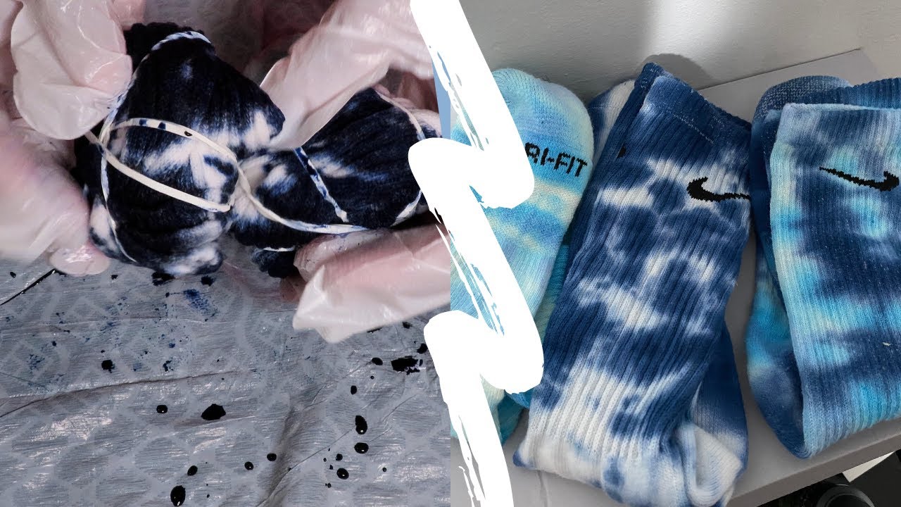 How To Tie Dye Nike Socks Tutorial