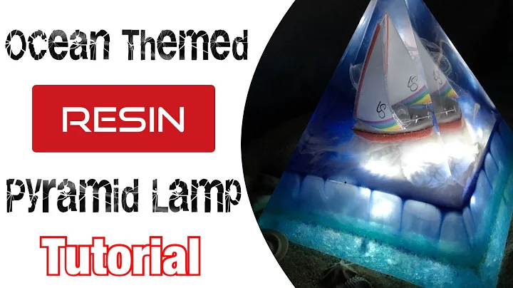 How to Make an Ocean Themed Pyramid Lamp PLUS Resi...