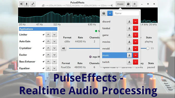 PulseEffects - Realtime Audio Processing (Gate, Compressor)