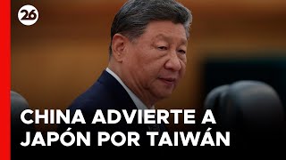 🚨 ASIA | Nueva amenaza de China contra Japón por Taiwán